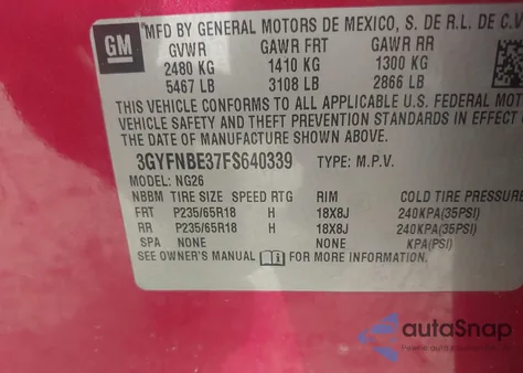 2015 Cadillac Srx Luxury Collection из США, поврежденный, VIN 3GYFNBE37FS640339